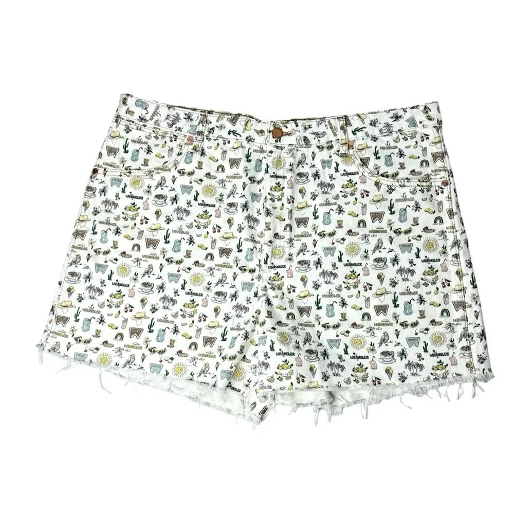 Wrangler Women's Donna‎ High-Rise A-Line Shorts, 5-Pocket, 5